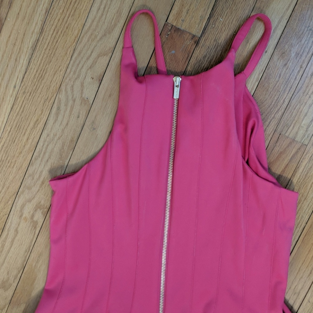 Calvin Klein Hot Pink Midi Dress Size 10 - Picture 4 of 4